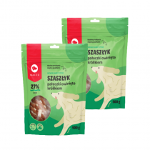 Maced Szaszłyk pałeczki owinięte królikiem 500g x 2