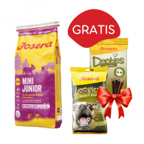 Josera Mini Junior 15kg + Josera Loopies 150g GRATIS + Josera Denties 180g GRATIS