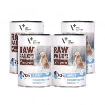 VetExpert Raw Paleo Adult Monoprotein 400g x 4 - mokra karma dla psów