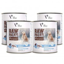 VetExpert Raw Paleo Adult Monoprotein 800g x 4 - mokra karma dla psów