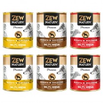 Zew Natury 89% mięsa mix 3 smaków 800g x 6