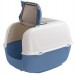 Kuwety, łopatki dla kota - Ferplast Prima Cabrio Toaleta biało-niebieska 39,5 x 52,5 x 38cm