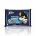Karmy mokre dla kota - Felix Fantastic Adult w galaretce łosoś i płastuga 85g x 4 (multipak)