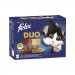 Karmy mokre dla kota - Felix Fantastic Duo w galaretce Wiejskie Smaki 85g x 12 (multipak)